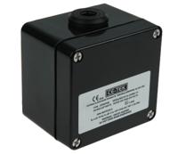 cep807555pa CE-TEK CEP Series Black Polyester Junction Box, IP66, 5 Terminals, ATEX, 80 x 75 x 55mm