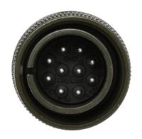 ms3106a-18-1p Amphenol Industrial, MS3106A, Copper Alloy 10 Way Cable Mount MIL Spec Circular Connector, Pin Contacts,Shell Size 18,