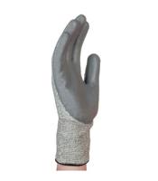 tef5ftr-09 Tornado Electroflex 5 FTR Grey 13 Gauge Mixed Cut Fibre Work Gloves, Size 9, Polyurethane Coating