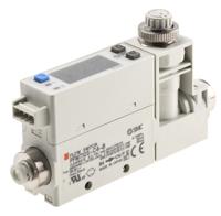 pfm710s-c4-b SMC Compact Mount Flow Controller, 0.2 → 10 L/min, PNP Output, 24 V dc, 4 mm Pipe