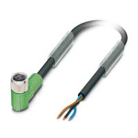 1669738 Phoenix Contact Female 3 way M8 to 3 way Unterminated Sensor Actuator Cable, 1.5 m