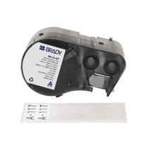 m5-33-427 Brady B-427 on Black on White, Transparent Label, 38.10 mm Width, 38.10mm Label Width