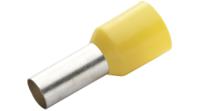 rnd-465-00907 RND, RND 465 Insulated Bootlace Ferrule, 32mm Pin Length, 19.5mm Pin Diameter, Yellow