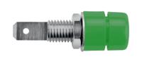 ibu-5568-gn Schutzinger Green Female Banana Socket, 4 mm Connector, 32A, Nickel Plating