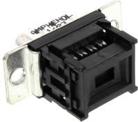 l17dcfra37p Amphenol Communications Solutions DFR 37 Way Right Angle Cable Mount D-sub Connector Plug, 2.77mm Pitch