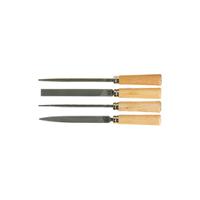 t0119 CK 160mm, Second Cut, Flat, Round, Triangular Engineers File With Soft-Grip Handle