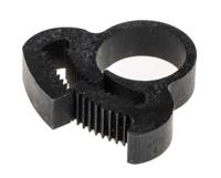 291-622 RS PRO Nylon  Snap Grip Hose Clamp, 6.4mm Band Width, 11.1 → 13.4mm ID