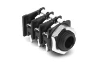 acjm-mhop Amphenol Industrial Jack Connector 1/4 in Chassis Mount Phone Jack Socket 10A