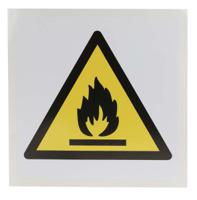 813-4463 RS PRO Self-Adhesive Fire Safety Hazard Warning Sign
