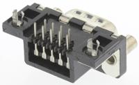 d09p13a4gv00lf Amphenol Communications Solutions Delta D 9 Way Right Angle Through Hole D-sub Connector Plug, 2.74mm Pitch