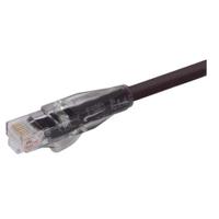 trd815blk-2 L-ComTRD, 2ft Cat5e, Black RJ45 to Male RJ45 Male Shielded, Terminated LSZH Sheath