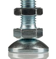 3842529025 Bosch Rexroth M12 Thread Galvanised Steel Adjustable Foot, 10mm Groove