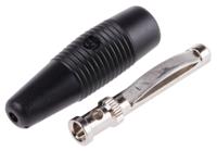 930047100 Hirschmann Test & Measurement Black Male Banana Plug - Solder, 30 V ac, 60 V dc