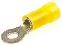 2-34853-1 TE Connectivity, PLASTI-GRIP Insulated Ring Terminal, M4 Stud Size, 2.6mm² to 6.6mm² Wire Size, Yellow