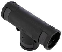 bvtd-232323gt PMA T Piece, Conduit Fitting, NW23 x 3 Nominal Size, PA 6, Black IP66 rating