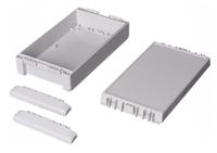 96015225-b-221306-pc-v0-7035 Bopla Bocube Series Light Grey Polycarbonate V0 Enclosure, IP66, IP68, IK07, Light Grey Lid, 231 x 125 x 60mm