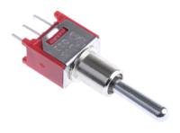 734-7224 RS PRO Toggle Switch, PCB Mount, On-Off-On, SPDT, Through Hole Terminal