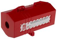 818-8057 RS PRO Red 4-Lock ABS Plug Lockout, 7.5mm Shackle, 19.5mm Attachment