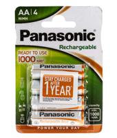 hhr-3lve4bc Panasonic AA NiMH Rechargeable AA Batteries, 1Ah, 1.2V - Pack of 4