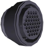 206150-3 TE Connectivity Circular Connector, 37 Contacts, Cable, Standard Connector, Plug, Female, CPC Series
