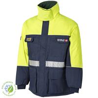 3905340-xxxxl Goldfreeze 3905340 Navy/Yellow, Breathable, Hi-Vis, Waterproof Jacket, 4XL
