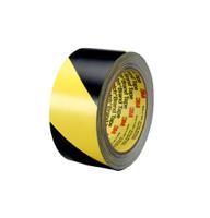 3m-5702-51mmx33m 3M 5702 Black, Yellow Vinyl 33m Hazard Tape, 0.14mm Thickness
