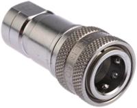 sh2-62-bspp Parker Stainless Steel Female Hydraulic Quick Connect Coupling, G 1/4 Female