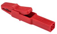 932435101 Hirschmann Test & Measurement Crocodile Clip 4 mm Connection, Brass Contact, 25A, Red