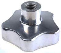 478-412 RS PRO Silver Multiple Lobes Clamping Knob, M12, Threaded Hole