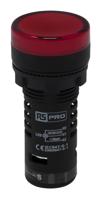 909-2516 RS PRO, Panel Mount Red LED Pilot Light, 22mm Cutout, IP65, Round, 120V ac/dc