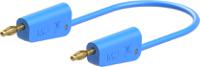 641033-05023 Staubli Test lead, 19A, 30V ac, Blue, 500mm Lead Length
