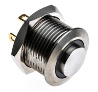 175-9547 RS PRO Illuminated Push Button Switch, Momentary, Panel Mount, 16mm Cutout, SPST, Green LED, 36V dc, IP67