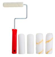 287-8150 RS PRO Paint Roller Kit includes: 2 x Acrylic Roller Sleeve, 2 x Foam Roller Sleeve, Mini Roller Cage Frame, Plastic