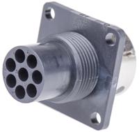 tr1208rms1nb-192926-0450 ITT Cannon Circular Connector, 8 Contacts, Panel, Standard Connector, Socket, Male, IP65, Trident Ringlock Series