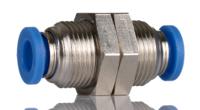 916-0823 RS PRO Bulkhead Tube-to-Tube Adaptor, Push In 6 mm to Push In 6 mm, Tube-to-Tube Connection Style