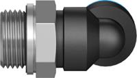 qsl-g38-10-20 Festo QSL Series Elbow Threaded Adaptor, G 3/8 Male to Push In 10 mm, Threaded-to-Tube Connection Style, 132056