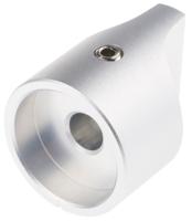467-2491 RS PRO 22mm Silver Potentiometer Knob for 6mm Shaft Splined