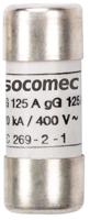 60520010 Socomec 10A GG Cartridge Fuse, 14 x 51mm