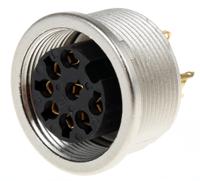 kfv-80 Lumberg, KFV 8 Pole M16 Din Socket, DIN EN 60529, 5A, 60 V ac IP40, Female, Panel Mount