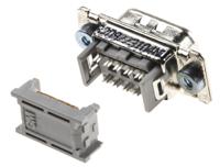 8209-6003 3M 8200 9 Way Right Angle Cable Mount D-sub Connector Plug, 1.27mm Pitch