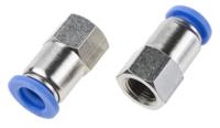 916-0744 RS PRO Straight Threaded Adaptor, R 1/8 Female to Push In 8 mm, Threaded-to-Tube Connection Style