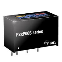 r24p06s Recom R24P DC-DC Converter, 6V dc/ 167mA Output, 21.6 → 26.4 V dc Input, 1W, Through Hole, +90°C Max Temp -40°C