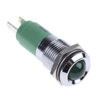 192103z1 CML Innovative Technologies Green Panel Mount Indicator, 24V, 14mm Mounting Hole Size, Solder Tab Termination, IP67