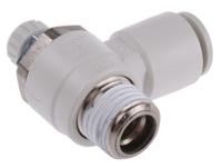 as2201f-02-08s SMC AS Series Threaded Speed Controller, R 1/4 Male Inlet Port x R 1/4 Male Outlet Port x 8mm Tube Outlet Port