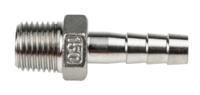 499-3732 RS PRO Stainless Steel Pipe Fitting, Straight Hexagon Hose Nipple, Male R 1/4in x Male
