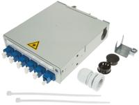h82050e0005 Telegartner 6 Port LC Single Mode Duplex Fibre Optic Patch Panel With 6 Ports Populated