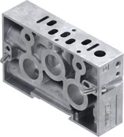 naw-14-01-vdma Festo NAW series 2 station G 1/4 Sub Base for use with Solenoid Valves, VSPA Pneumatic Valves, 161102