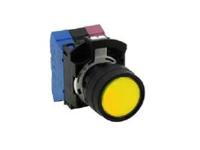 hw1b-m411y Idec HW Series Series Push Button, Momentary, Panel Mount, 22.3mm Cutout, 1NO + 1NC, Yellow LED, 600V, IP20, IP65