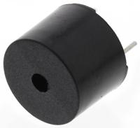 171-0894 RS PRO 80dB PCB Mount Continuous Internal Magnetic Buzzer Component, 12 (Dia.) x 14mm, 2V dc Min, 3V dc Max