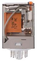 601380120040 Finder Plug In Power Relay, 12V ac Coil, 10A Switching Current, 3PDT